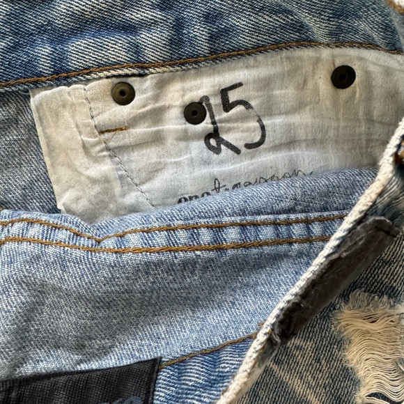 One Teaspoon Bandits Denim Shorts Size 25 - Picture 3 of 6